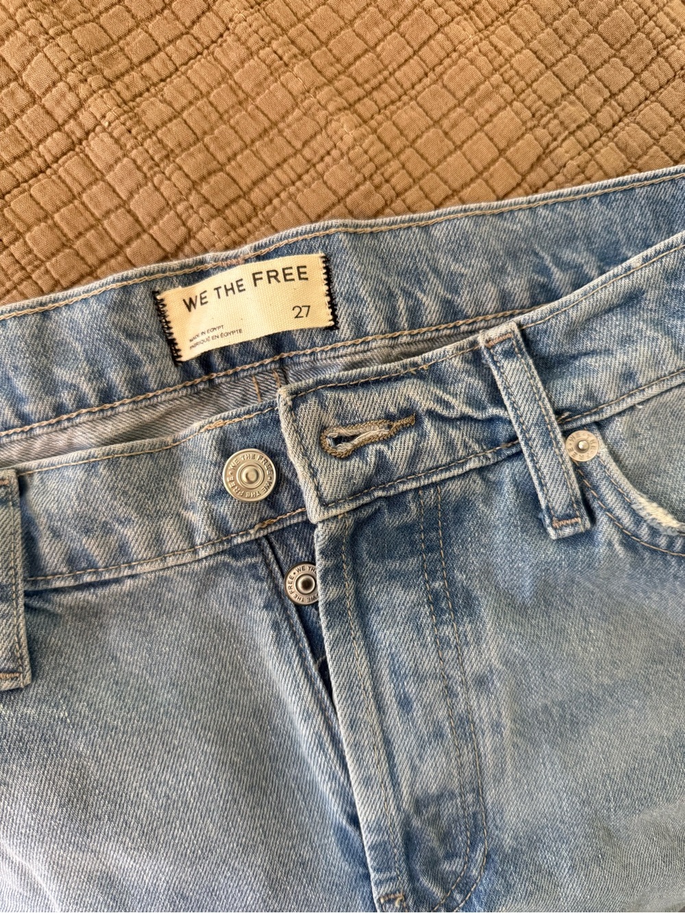 We The Free Fable Low-Rise Twisted Bowed Jeans - Picture 4 of 5